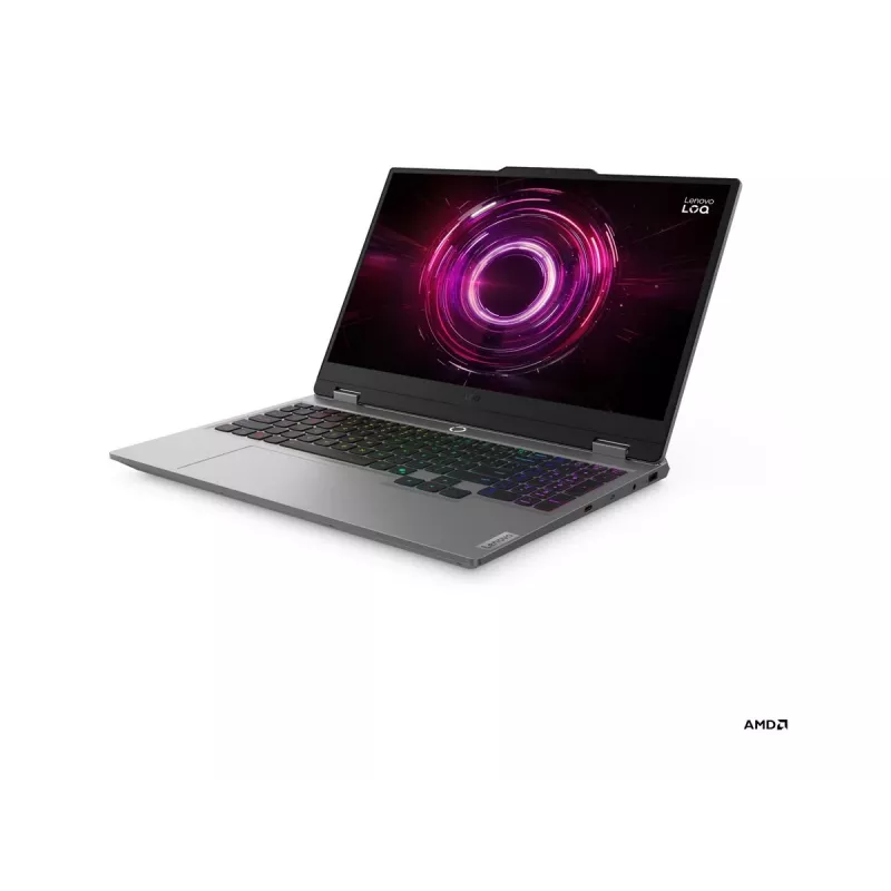 Laptop Lenovo LOQ Ryzen 5, 15,6 Zoll FHD IPS 144Hz, 16GB RAM, 512GB SSD, NVIDIA RTX 5050 8GB, Windows 11 Home (Luna Grey)