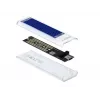 SSD-Gehäuse DeLOCK 42620 Externes Gehäuse für M.2 NVME PCIe SSD mit USB Typ-C-Buchse, transparent