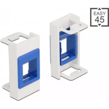 Keystone-Halter DeLOCK Easy 45 Modul 22,5 x 45 mm weiß blau