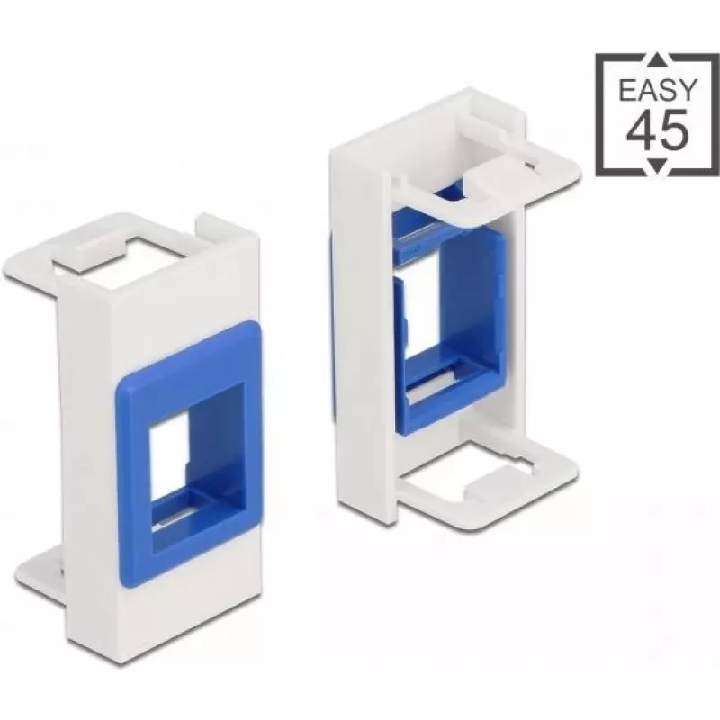 Keystone-Halter DeLOCK Easy 45 Modul 22,5 x 45 mm weiß blau