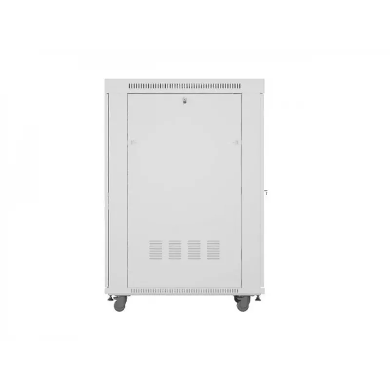 BODENSTEHENDER RACK-SCHRANK 19 27U 800X1000 GRAU PERFORIERTE LCD-TÜR LANBERG (flach PACK)