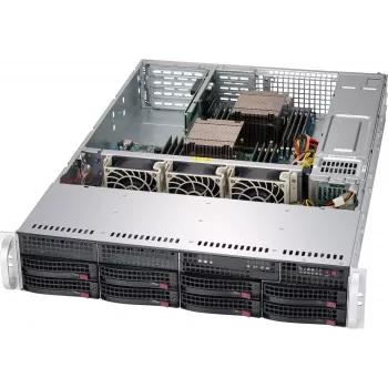 8U Rackmount-Gehäuse Supermicro SuperChassis 825TQC-R802WB mit 800W-Netzteil