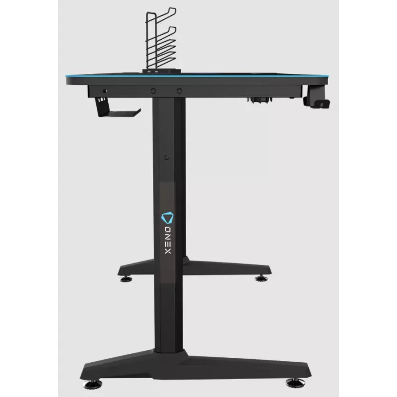 Gaming-Tisch Onex GD1200H — 1200 mm Tischplatte mit Getränkehalter und Headset-Haken