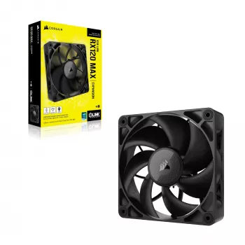 Corsair iCUE LINK RX120 MAX 120mm Gehäuselüfter - Schwarz