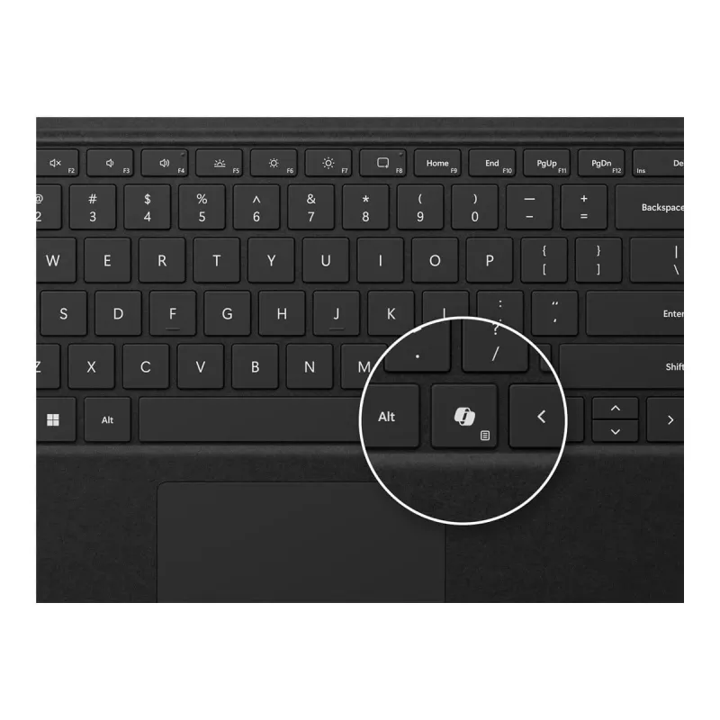Tastatur Microsoft Surface Pro 8XB-00160 mit Trackpad und Surface schlank Pen 2 Lade-Dock