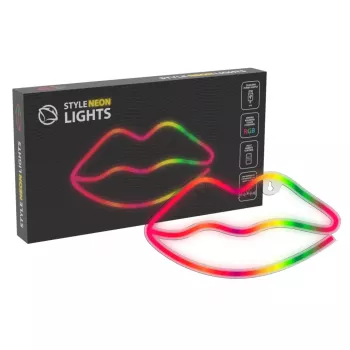 Neonlichter MANTA SNL61RGB LIPS RGB farbwechselndes Dekoschild, Modell SNL61RGB