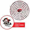 Einhell TE-CS 18/165-1 Li - Solo 16,5 cm Schwarz, Rot, Silber 4200 U/min