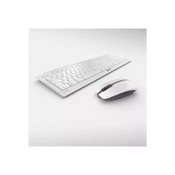 Tastatur CHERRY Stream Desktop Recharge Maus included Universal RF Wireless QWERTZ Deutsch Grau