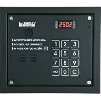 Audio-Türsprechanlage Laskomex CP-2503R schwarz mit RFID-Schlüsselleser