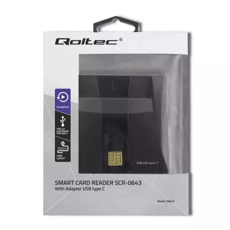 RFID-Lesegerät Qoltec 50643