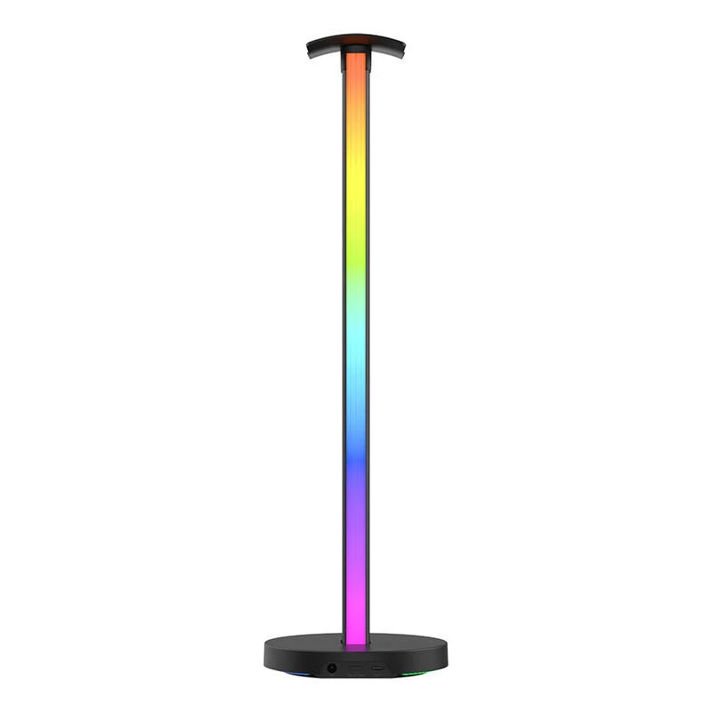 Tischleuchte Yeelight Beam RGBIC Schwarz — LED 12W, mehrfarbig ambiente, 400×117 mm, AC/USB 12V