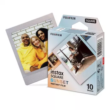 Sofortbildfilm Fujifilm INSTAX SQUARE Sunset 10 Stück 62 x 62 mm
