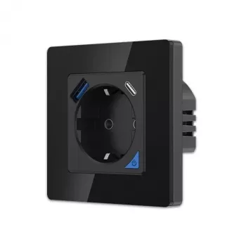 Wandsteckdosenset Extralink Smart Life Pro 230V mit 1x USB-A und 1x USB-C