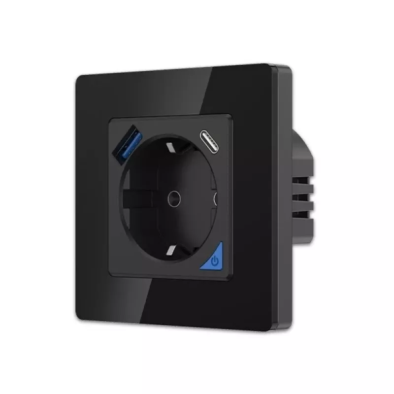 Wandsteckdosenset Extralink Smart Life Pro 230V mit 1x USB-A und 1x USB-C