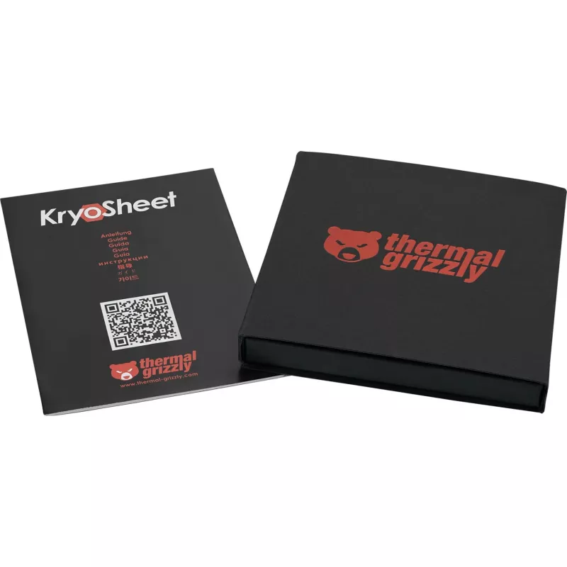 Wärmeleitpad Thermal Grizzly KryoSheet 68×51 mm Anthrazit, 1 g