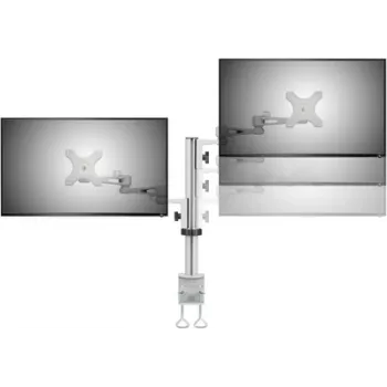 Monitorhalterung SpeaKa Professional SP-5986112 – verstellbarer 2-Arm-Ständer für 13–27-Zoll-Bildschirme