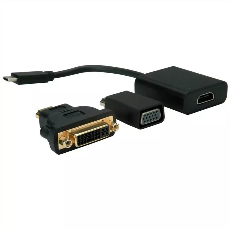 VALUE - Externer Videoadapter - USB-C 3.1 - HDMI - Schwarz