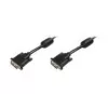DIGITUS - DVI-Kabel - Dual Link - DVI-D (M) - DVI-D (M) - 5,0 m - vergossen, Rändelschrauben - Schwarz (AK-320101-050-S)
