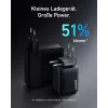 Indoor USB-Schnellladegerät Anker Prime A2669313 – 67 W, 1×USB-A, 2×USB-C, Schwarz