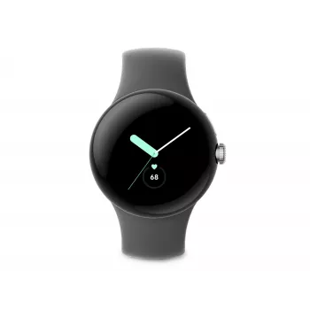 Google Pixel Watch – poliertes Silber – Smartwatch mit Armband
