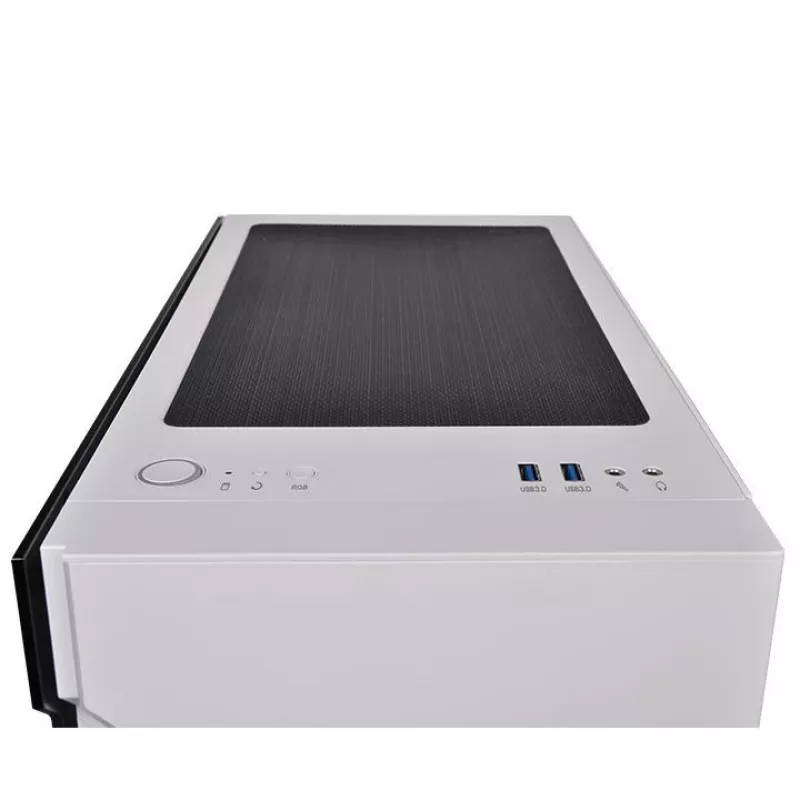 PC-Gehäuse Thermaltake H200 TG Snow RGB Midi Tower Weiß