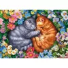 Jigsaw Puzzle schmidt spiele Sleeping Velvet Paws 1000 Teile