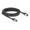 Netzwerkkabel DeLOCK RJ45 Cat.6A Stecker zu Stecker S/FTP 5m Schwarz