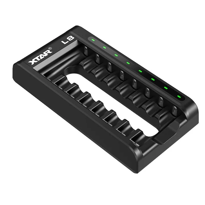 Akku-Ladegerät AA/AAA 1,5 V und 1,2 V, smart - 8 Steckplätze