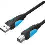 USB 2.0 A auf USB-B Kabel Vention VAS-A16-B500, 5 m, schwarz, Stecker-Stecker, 480 Mbit/s