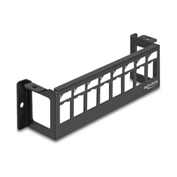 Patchpanel DeLOCK 86516 Schwarz Metall Wandmontage 50mm x 41,6mm x 175mm