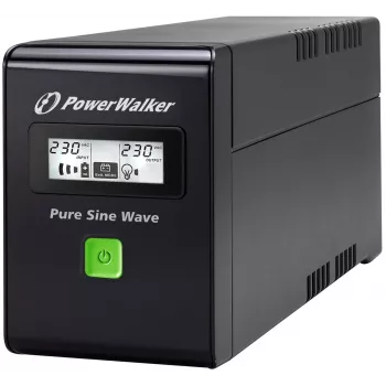 PowerWalker VI 600 SW FR USV 600 VA 2 AC-Ausgänge Line-Interactive (VI 600 SW FR)
