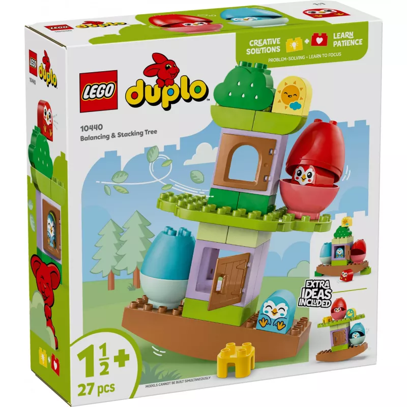 Bauspielzeug LEGO DUPLO Balancier- und Stapelbaum 10440 — 27 Teile, für Kinder ab 1,5 Jahren, große bunte Steine