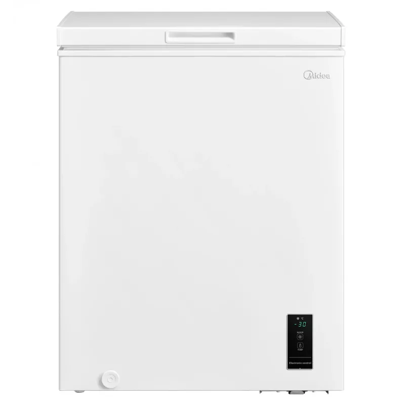Midea Gefrierschrank | MDRC207FEE01 | Energieeffizienzklasse E | Truhe | freistehend | Höhe 85 cm | Gesamtnutzinhalt 142 L | Weiß