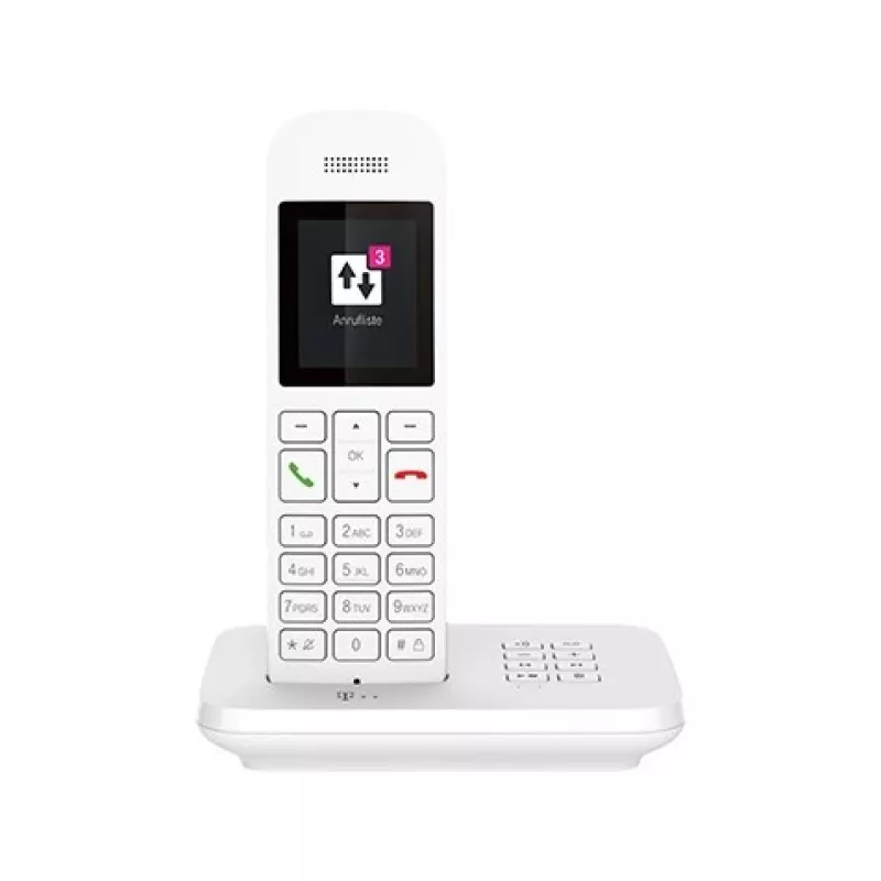 Telekom Sinus A12 Analog/DECT-Telefon Weiß
