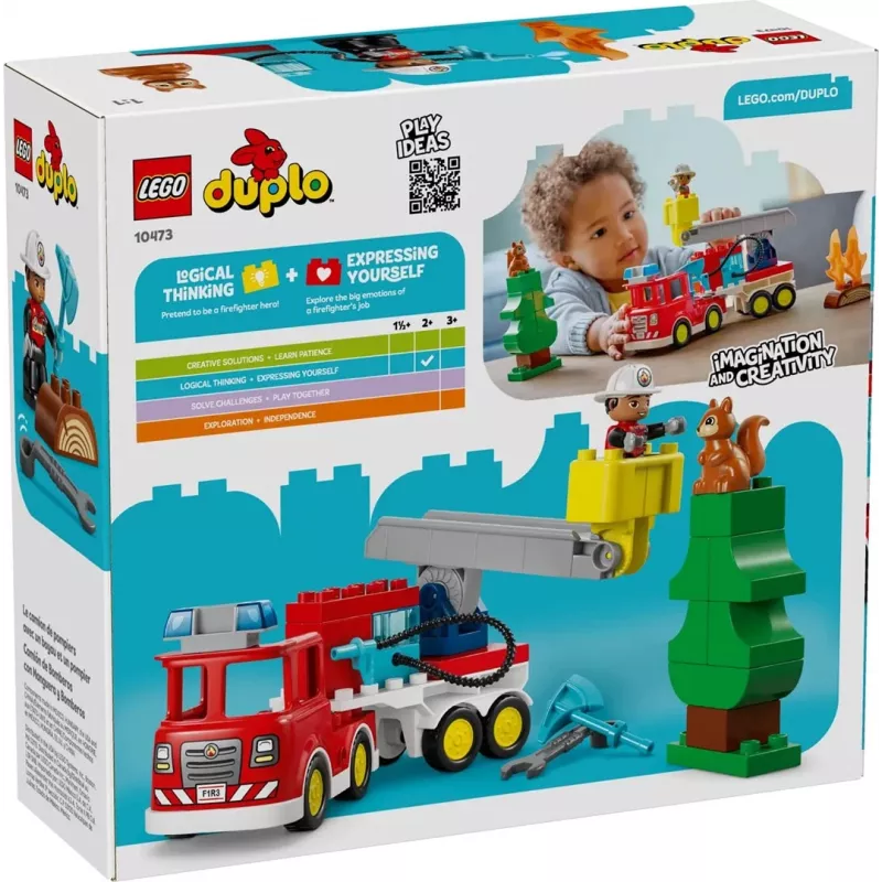 LEGO DUPLO 10473 Feuerwehrauto mit Schlauch und Feuerwehrmann