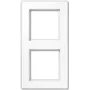 Wandplatte / Schalterabdeckung JUNG AC 582 WW — Weiß, Duroplast, 84×155 mm