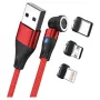 USB-Kabel RealPower MagneticCharge3 2 m USB A Rot