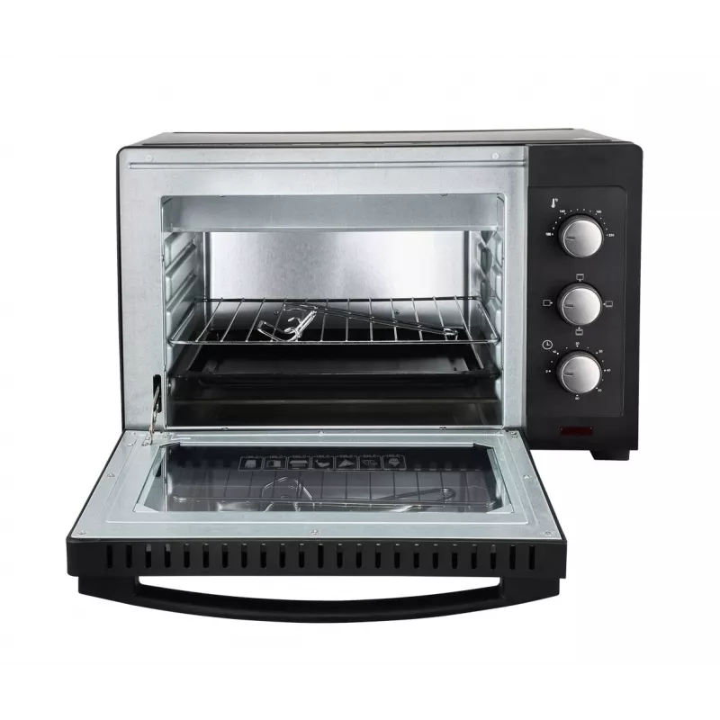 Mini-Backofen ESPERANZA EKO008N – 20 L, 1280–1300 W, bis 230 °C, 60-Minuten-Timer, Drehregler, Glastür, freistehend