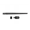 Interne WLAN-Karte LANBERG NC-1200-WIE — Dualband-USB-WLAN-Adapter, RTL8812BU, bis zu 1200 Mbit/s, externe 2x2 Antennen (5 dBi), schwarz