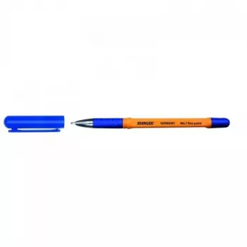 Kugelschreiber Stanger 18000300056 0,7 mm feine Spitze mit Softgrip, blaue Tinte
