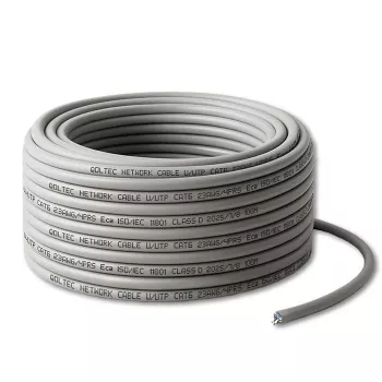UTP Patchkabel CAT6 Kupfer Cu 100 m grau – QOLTEC 54560