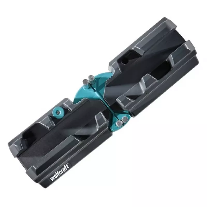 Gehrungs- und Anschlagkasten Wolfcraft 6948200 — Gehrungsführung, Messbereich 85–180°, für Bretter bis 3 cm, schwarz