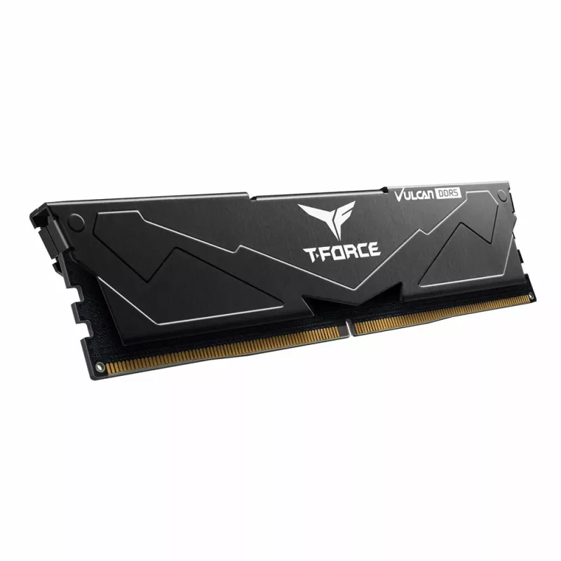 T-FORCE Vulcan - DDR5 - Kit - 32 GB: 2 x 16 GB - DIMM 288-PIN - 3000 MHz / PC5-48000 - CL30 - 1,35 V - ungepuffert - On-Die-ECC - Schwarz (FLBD532G6000HC30DC01)