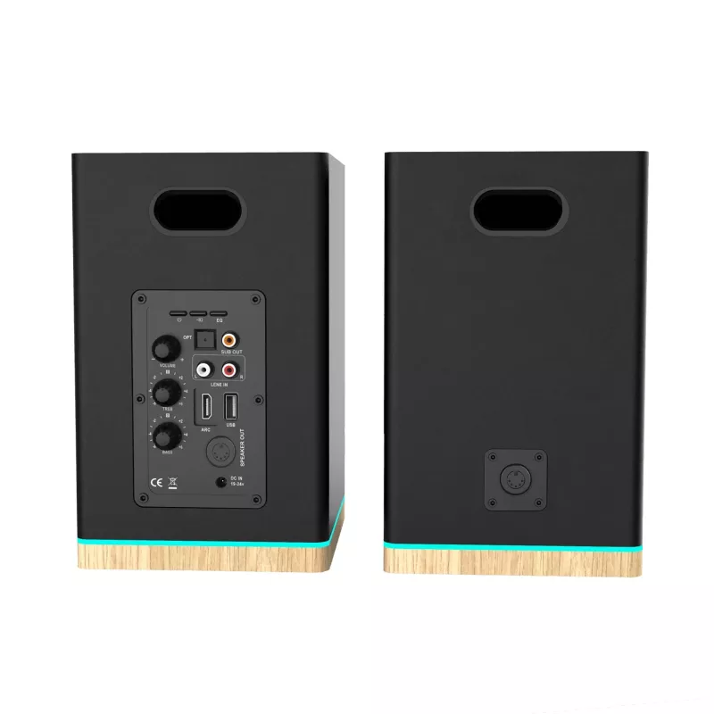 Regallautsprecher Teac BS-60BK LED Schwarz – Bluetooth, 2×90W, RCA, USB, Optisch, Bassreflex, Fernbedienung