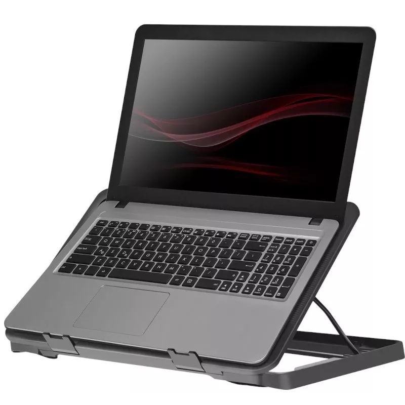 Notebook-Kühlpad DEFENDER NS-503 für Laptops bis 43,2 cm (17 Zoll), 2 Lüfter, USB-betrieben, schwarz