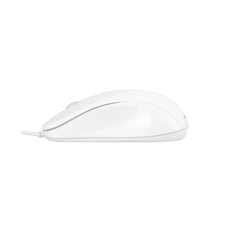 MODECOM M10 M-MC-0M10-200 Maus (optisch, 1000 DPI, Weiße Farbe) (M-MC-0M10-200)
