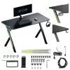 NanoRS Gaming-Tisch LED-Hintergrundbeleuchtung 120x60cm RS10