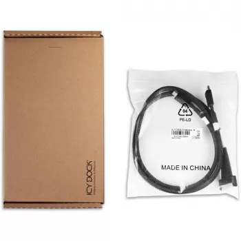 Laufwerks-Konverterwinkel icybox MCIO 8i 74-Pin SFF-TA-1016 auf 2× OCuLink 42-Pin 4i MB302L-B