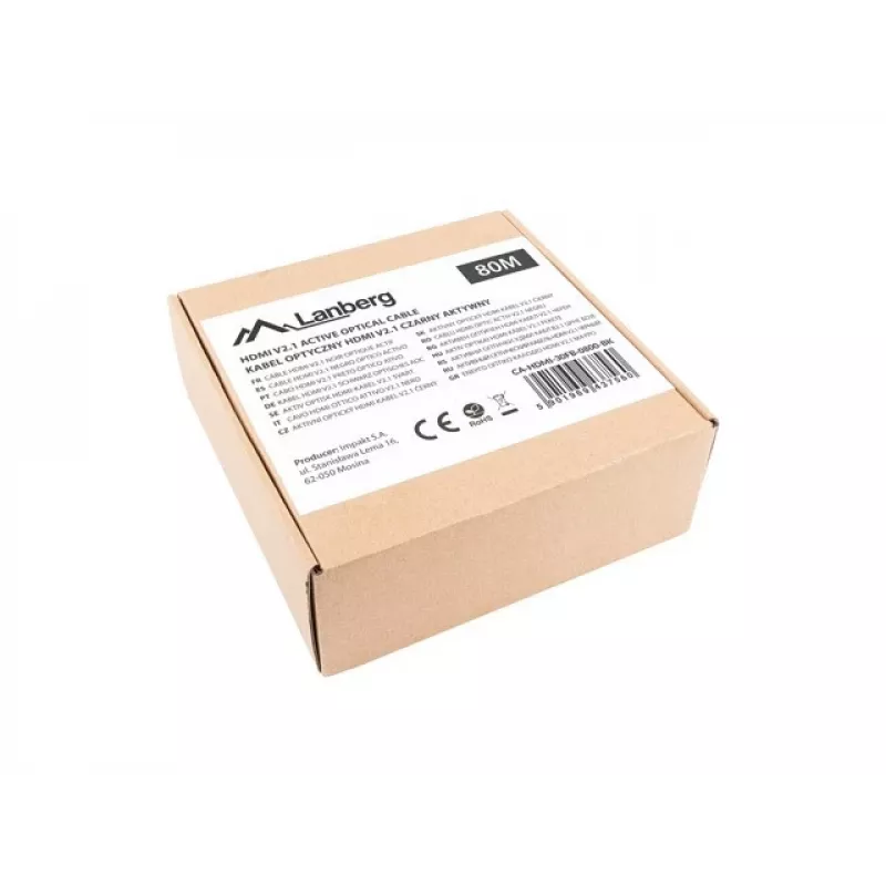 HDMI-KABEL M/M V2.1 80M 8K SCHWARZ OPTISCH AOC LANBERG