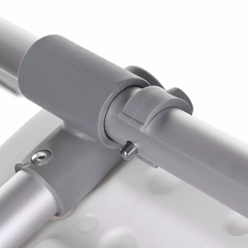 Badewannenbank ActionMed LW200AM versenktes Badewannendesign, Technopolymer, silber, rutschfest, horizontale Verstellung